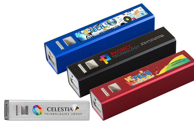 UL Listed Aluminium 2200 mAh Lithium Ion Portable Power Bank Charger (Photoimage Full Color) UL Listed Aluminium 2200 mAh Lithium Ion Portable Power Bank Charger (Photoimage Full Color)